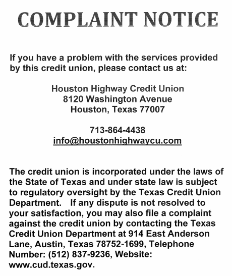 HHCU Complaints HHCU Complaints